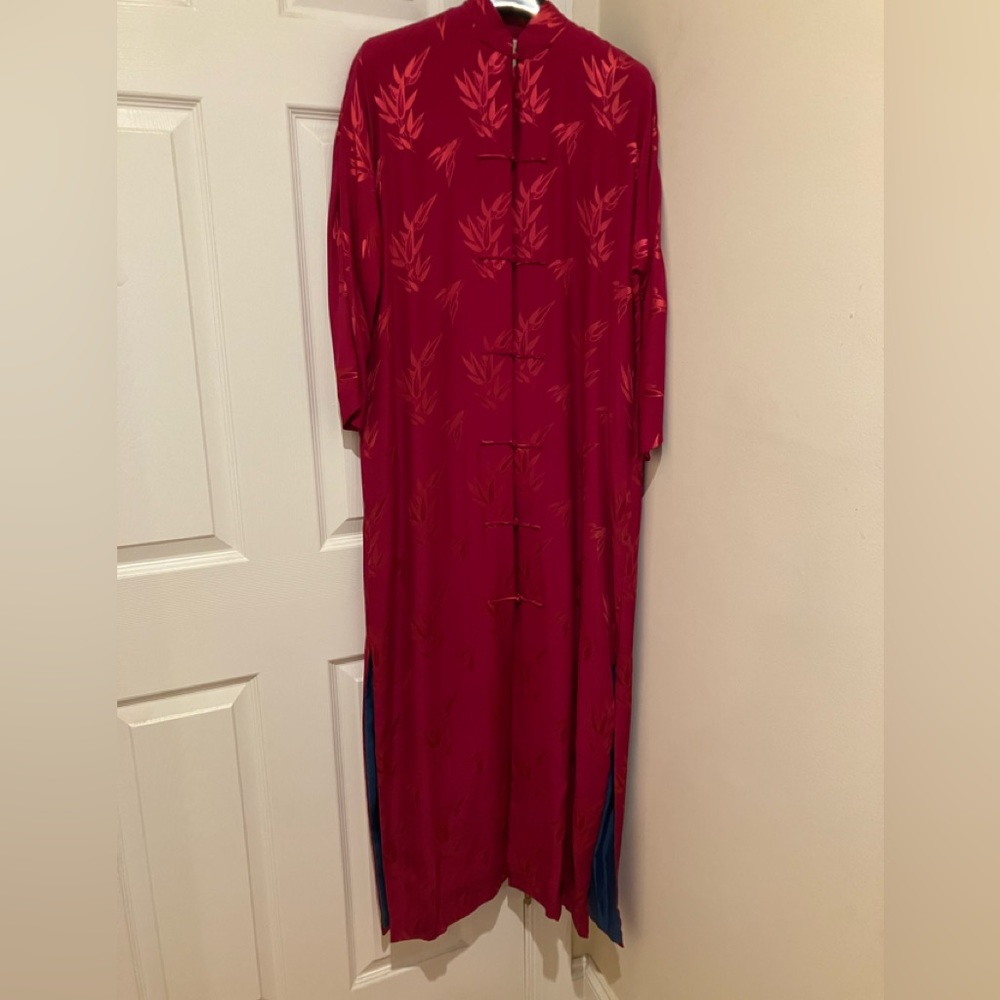 Chinese silk mix dress size 6/8 petite